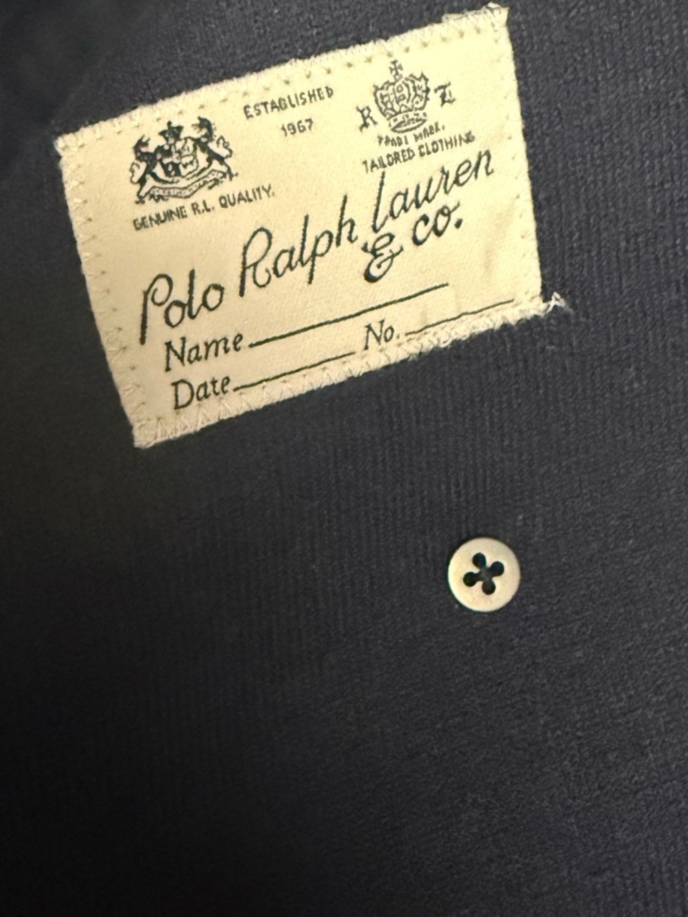 Polo Ralph Lauren Double-Breasted Park Avenue Navy Blue Knit Blazer NEW Sz 14 - Picture 8 of 9